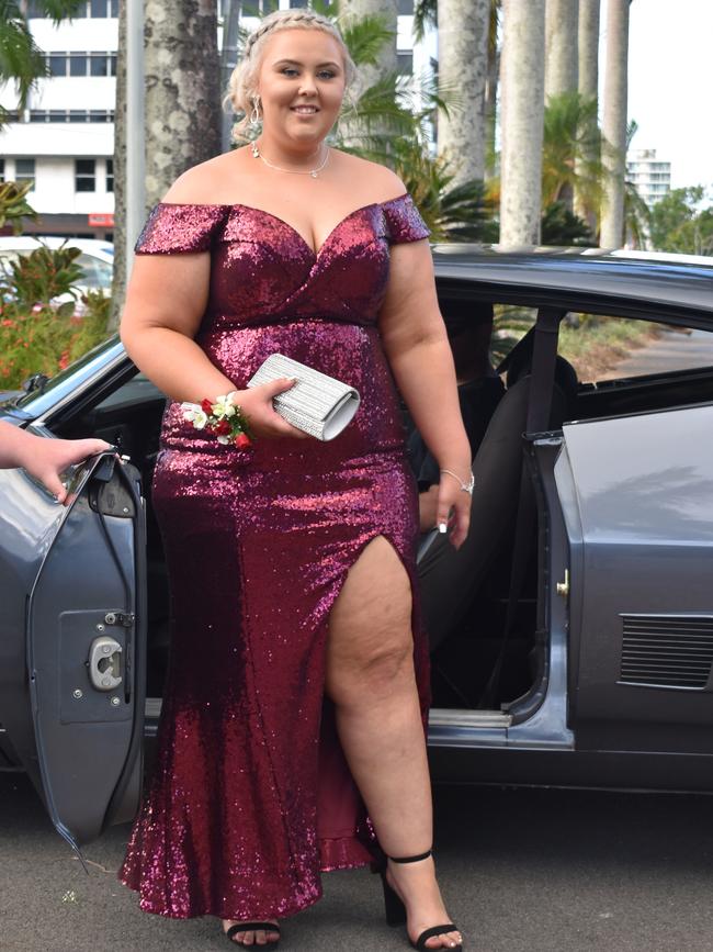 Candace Blake at the Mackay State High School formal at the MECC, on Wednesday November 18. Picture: Zizi Averill