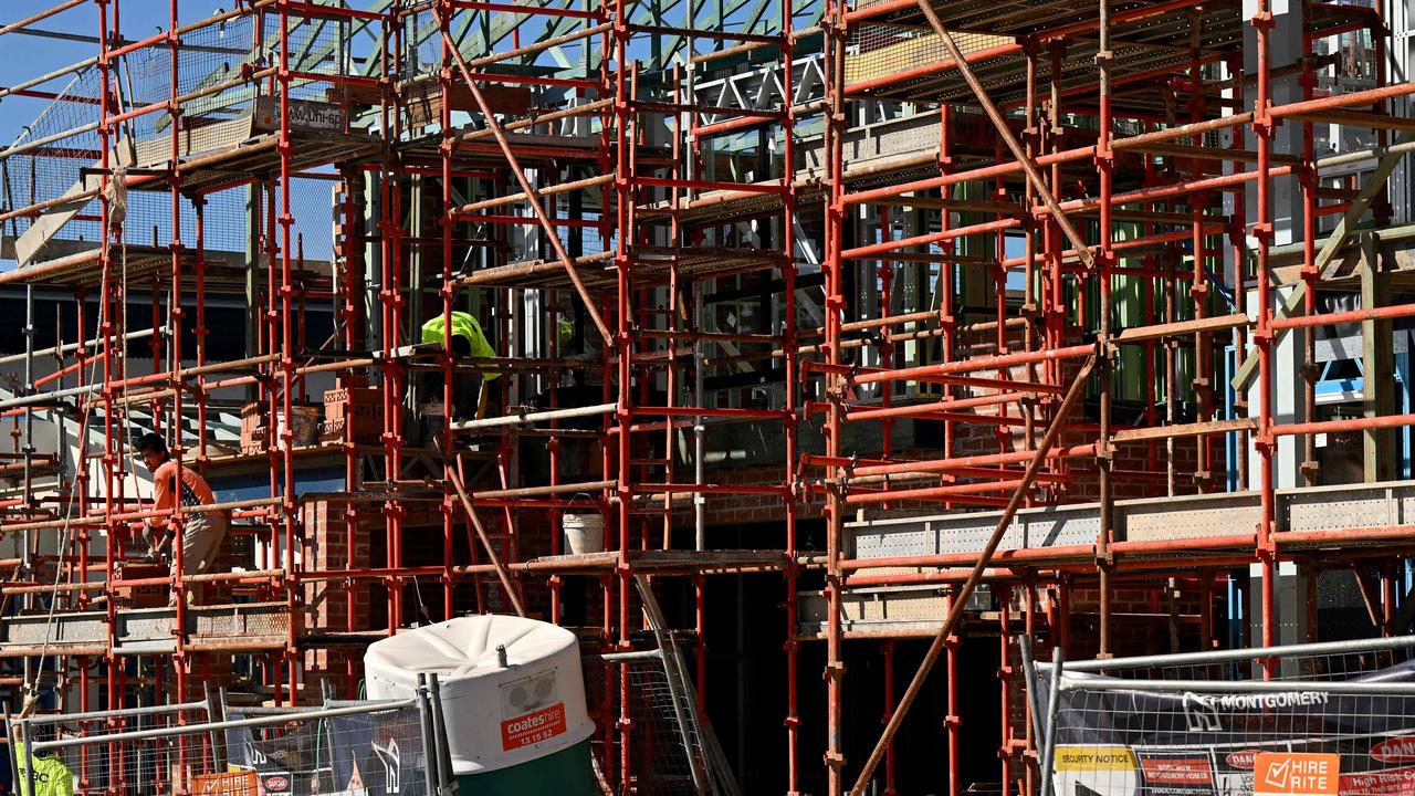 There are fears for the construction sector with rising rates. Picture: Saeed Khan/AFP