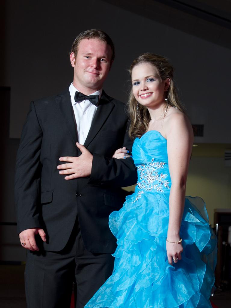 David Burnett and Rachael Gargan at the 2012 O’Loughlin Catholic College formal. Picture: NT NEWS