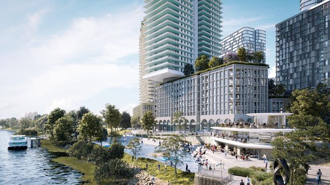 The proposal would result in a new city springing up on the banks of the Georges River. Picture: Supplied