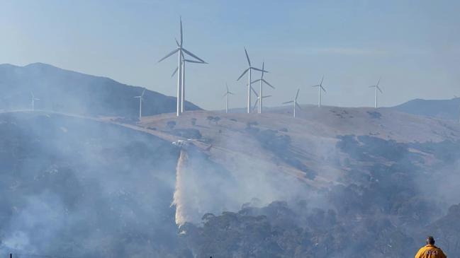 The flames covered 460ha before firefighters put a stop to them. Photo: Facebook/Haddon CFA Brigade and Auxiliary