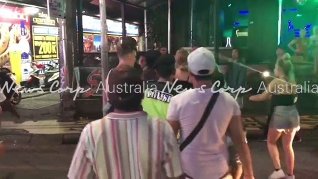 Schoolies brawl on Kuta streets