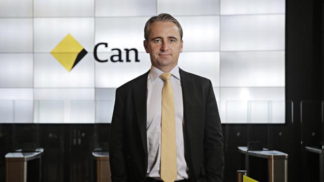 CBA chief executive Matt Comyn: ‘Credit growth will continue to soften as we see unemployment peaking.’ Picture: Adam Yip