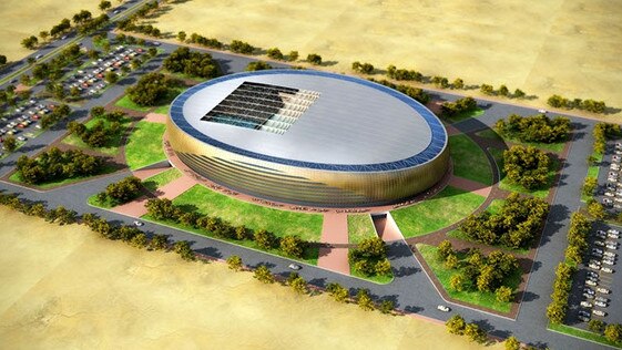 Artist impression of a proposed multi-use stadium designed by Egyptian architect Mohamed EL Brombaly. It is the basis for the boutique stadium Mayor Tom Tate wants to build on the Gold Coast.