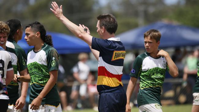 Action at the 2023 Pasifika youth rugby cup.