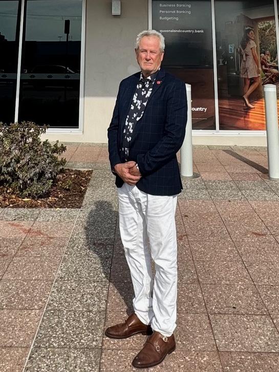 Townsville businessman Michael Beard at the local Queensland Country Bank office in Ross River Road.