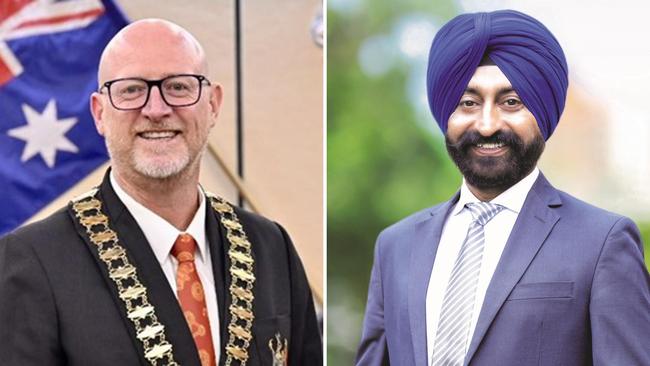 (L-R): Brad Bunting, Talia Amituanai (not pictured) and Jugandeep Singh have been elected for Ward 5 of Blacktown Council.