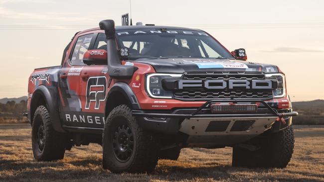 Ford Ranger Raptor at the 2023 Finke desert race.