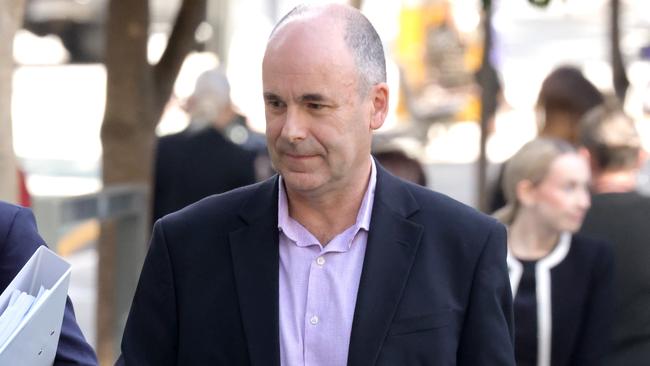 Peter Baily, CEO of Narellan pools, leaves Brisbane Supreme Court on June 14, 2024. Picture: Steve Pohlner