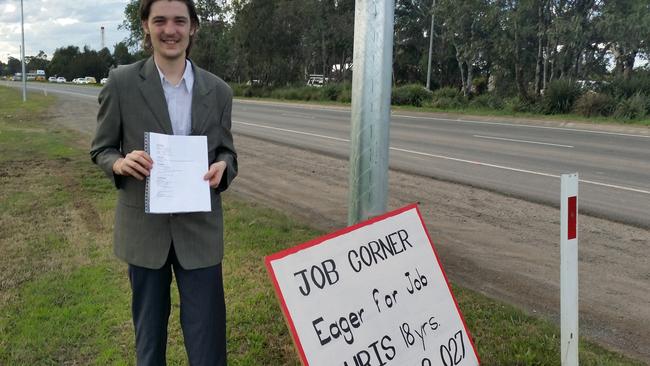 Christopher Allen had advertised his job skills on the side of Old Windsor Road from Monday, August 8.