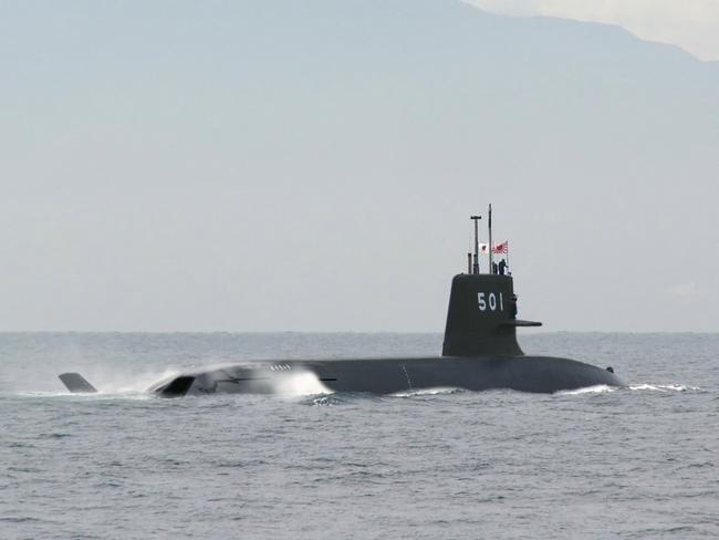 Challenging .. the Japanese Soryu class submarine. Picture: Supplied