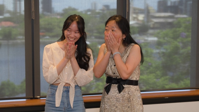 Moment Queensland Year 12 students find out they get a perfect score