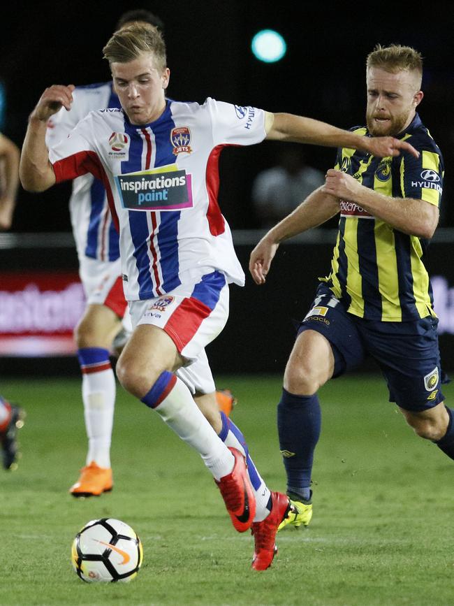 SA teenager Riley McGree has played a major role in Newcastle Jets’ run to the A-League grand final. Picture: AAP Image/Darren Pateman