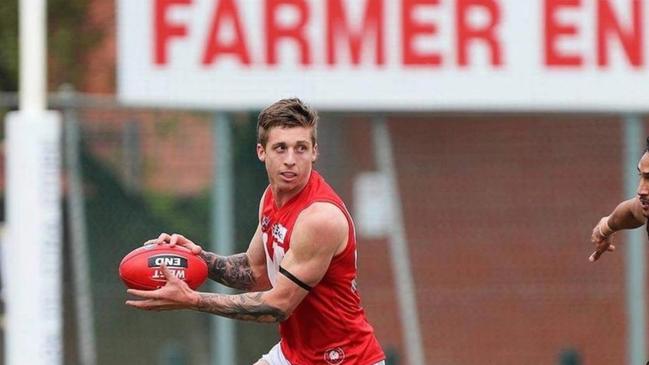 Davies in action for North Adelaide. Picture: SANFL