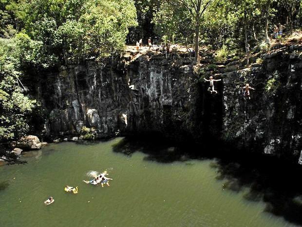 Two people have died at Dalwood Falls, in the Ballina Shire. Picture: David Nielsen