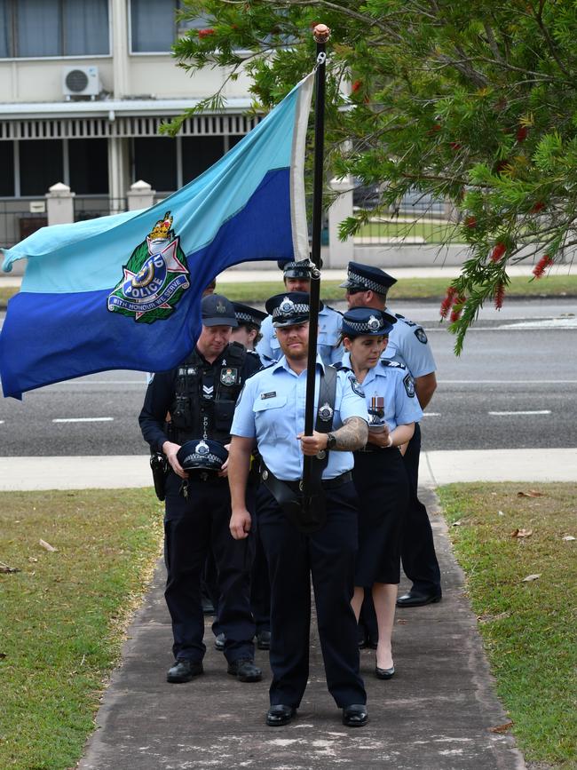 Photographs from the National Police Remembrance Day commemoration at the Ingham Holy Trinity Anglican Church in Hinchinbrook Shire on Friday. Picture: Cameron Bates