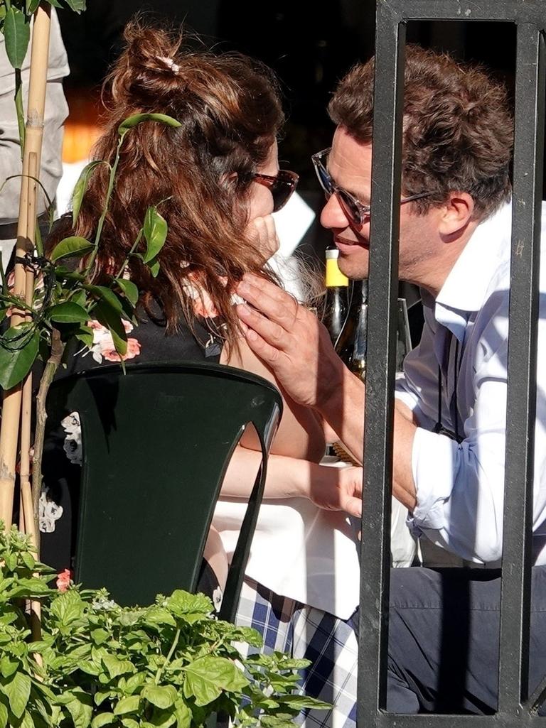 Lily James and married actor Dominic West seen during a weekend of love in Rome. Picture: BACKGRID