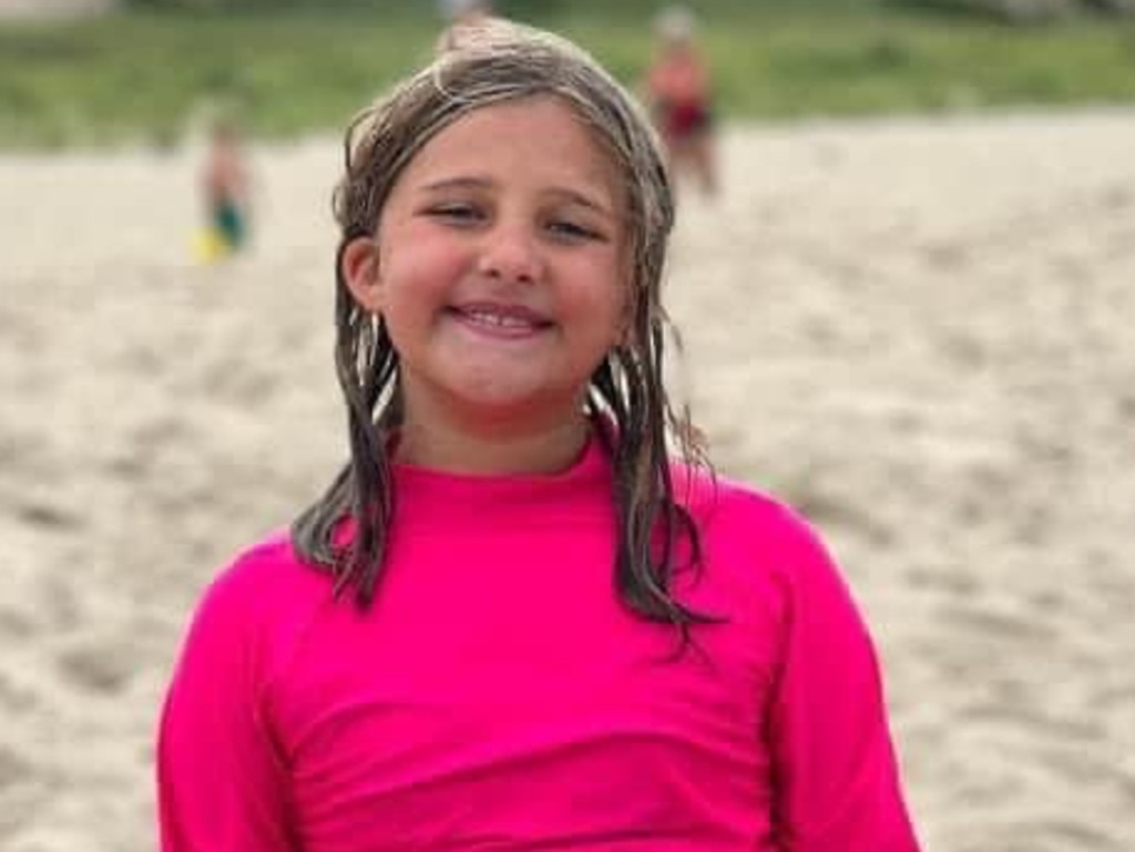 Charlotte Sena, nine, is suspected of having been abducted following her disappearance from Moreau Lake State Park early Saturday evening. Picture: Facebook