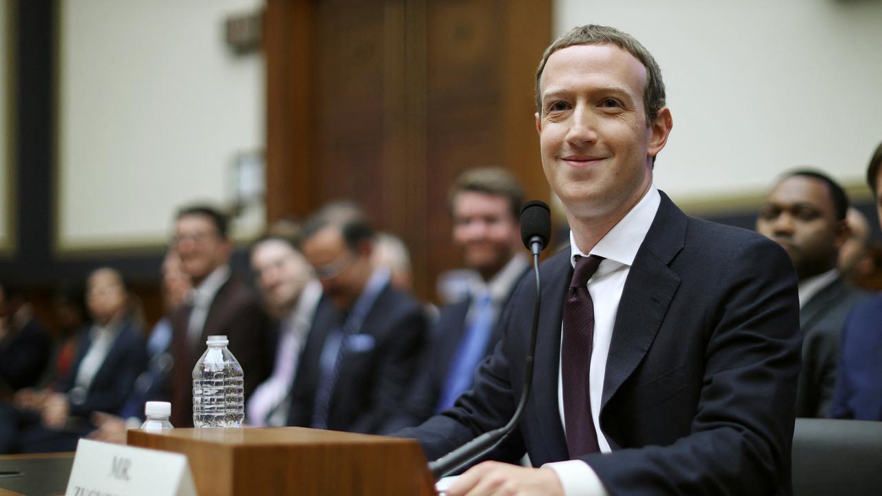 Under Labor’s misinformation bill, Facebook (run by Mark Zuckerberg, above) will police speech or face fines Picture: Getty Images via AFP