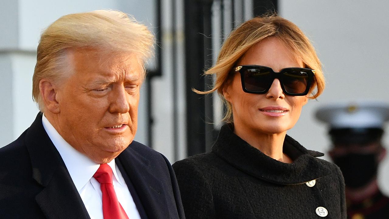 Mr Trump pictured with his wife Melania. Picture: Mandel Ngan/AFP