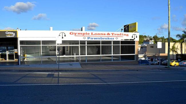 Empty shops in Gympie, on Monkland St. Picture: Scott Kovacevic