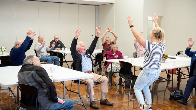 Guests at the dementia cafe hosted by the City of Tea Tree Gully’s Active Ageing Team at the John G Tilley Centre, Surrey Downs. Picture: Supplied