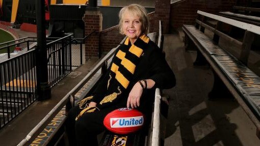 Peggy O'Neal was the first female AFL club president. Picture: Stuart McEvoy