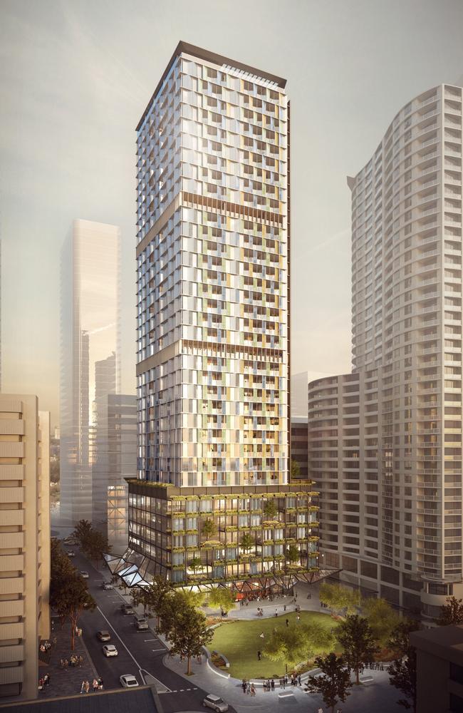 An artist’s impression of 100 Christie Street