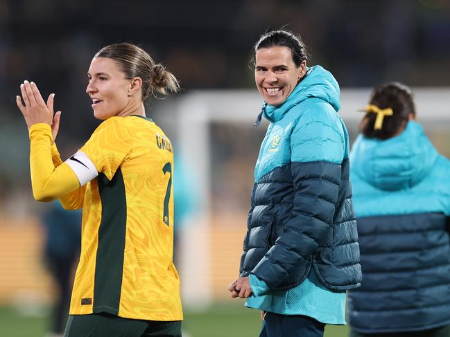 There will be celebrations for Lydia Williams at the Matildas game against China on Monday. Picture: Getty Images