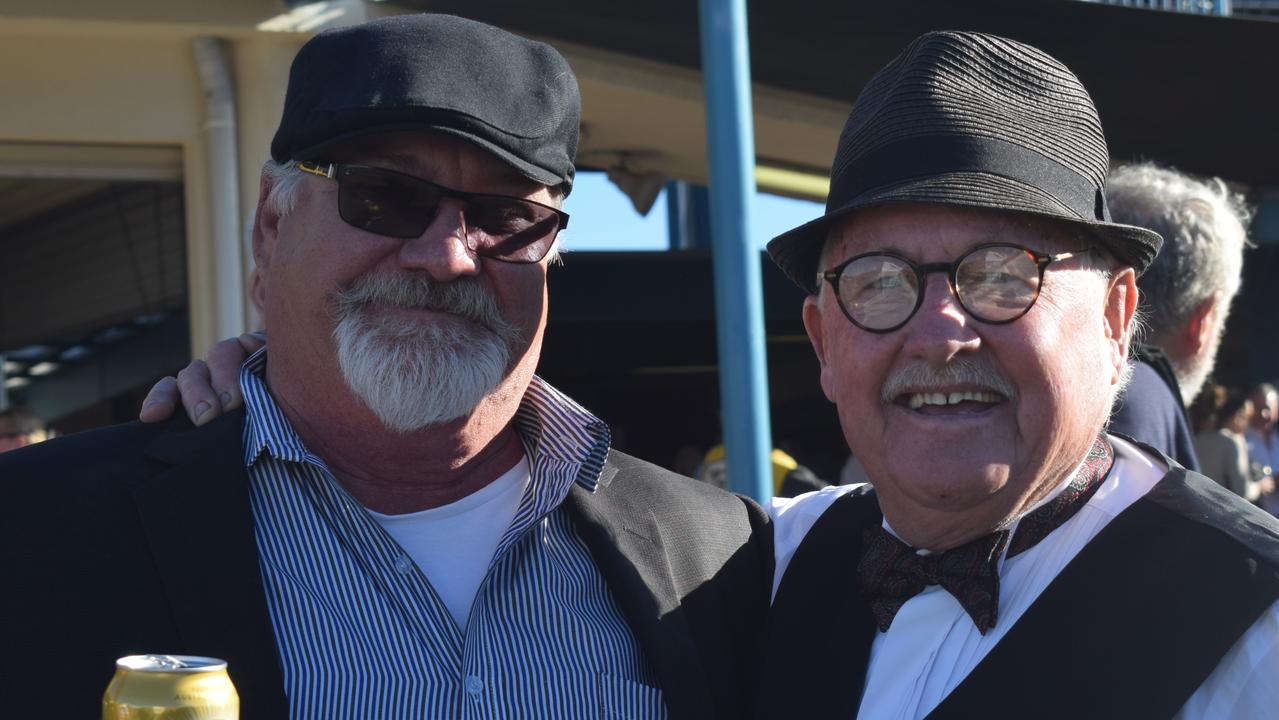 The Gympie Turf Club was packed full of happy punters as the region enjoyed its first ever TAB race meeting on Saturday, June 19, 2021: Benny Hamilton and Alan Brown.