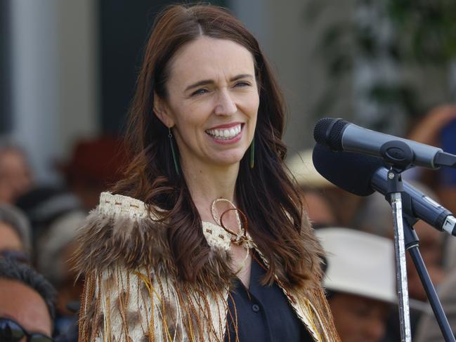 WHANGANUI, NEW ZEALAND - JANUARY 24: New Zealand Prime Minister Jacinda Ardern speaks during RÃÂtana Celebrations on January 24, 2023 in Whanganui, New Zealand. The 2023 RÃÂtana Celebrations mark the last day as Prime Minister for Jacinda Ardern following her resignation on January 19. Labour MP Chris Hipkins became the sole nominee for her replacement and will be sworn in as the new Prime Minister at a ceremony on January 25.  (Photo by Hagen Hopkins/Getty Images)