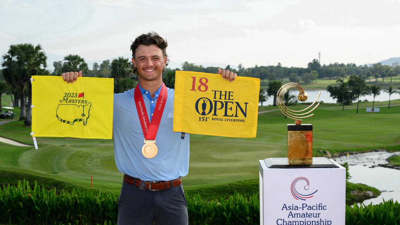 Harrison Crowe has a date with The Open and the Masters. Picture: AAC