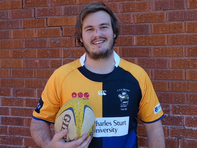 CSU Bathurst player and second-year paramedic student Jack Keppell. Picture: Adam Murray