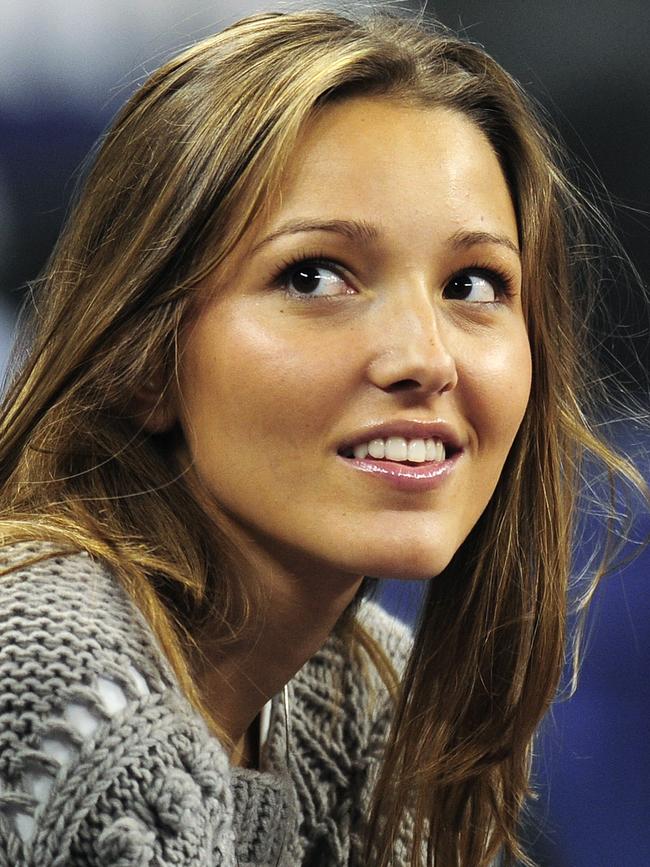 Djokovic’s wife Jelena. Picture: AFP