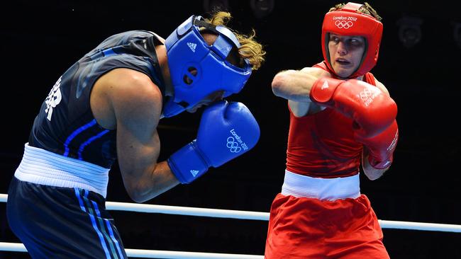 Jeff Horn in action for Australia at the 2012 London Olympics.