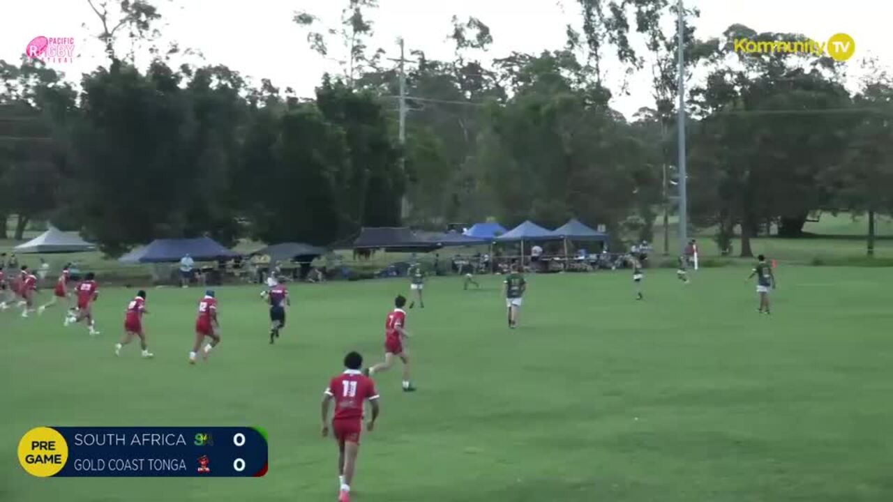 Replay: Queensland South Africa v Gold Coast Tonga (U16 boys) - 2024 Pacific Youth Rugby Festival Day 2