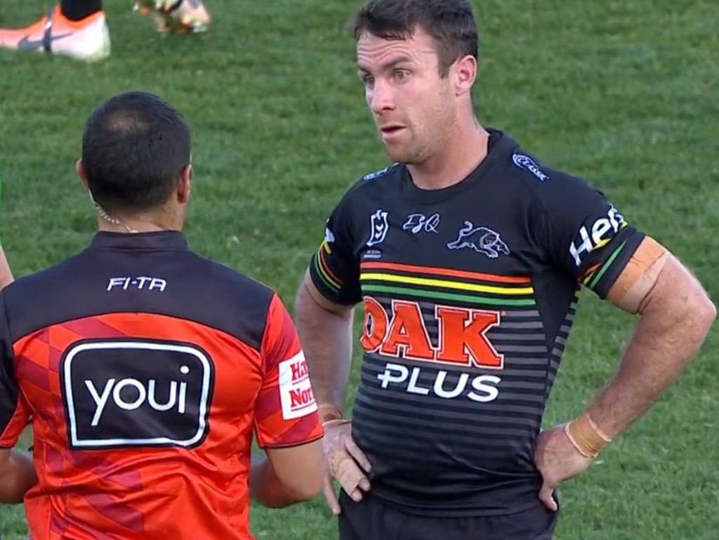 James Maloney is not happy to be dressed down.