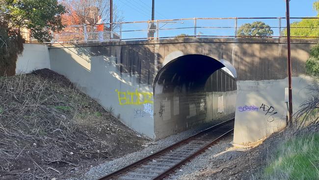 The 100-year-old bridge on High St, Gawler, facing demolition for the electrification of the Adelaide to Gawler railway line. Picture: Colin James