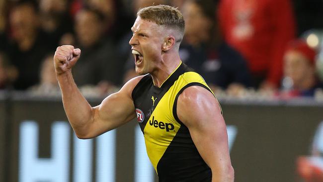 Could Richmond employ Josh Caddy as a tagger to negate Jeremy McGovern? Pic: Michael Klein