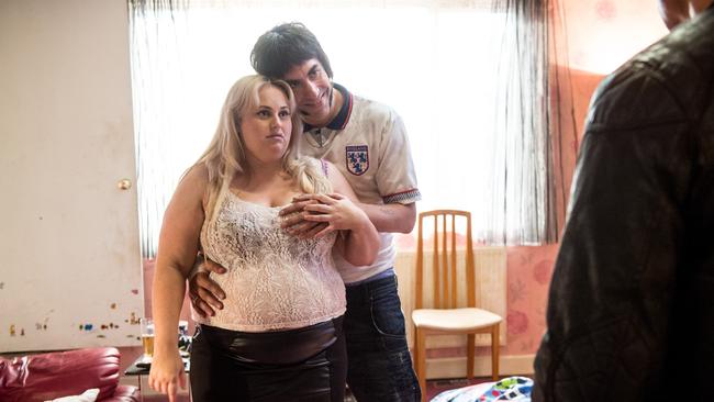 Sacha Baron Cohen and Rebel Wilson in a scene from Grimsby. Picture: Roadshow Pictures