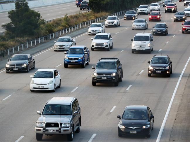 M1 traffic.Traffic congestion near IKEA and Coomera on the Pacific Motorway M1.Picture: NIGEL HALLETT