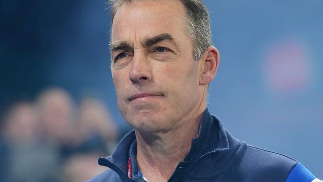 MELBOURNE, AUSTRALIA - JUNE 29: Alastair Clarkson, Senior Coach of the Kangaroos looks on during the round 16 AFL match between North Melbourne Kangaroos and Western Bulldogs at Marvel Stadium, on June 29, 2024, in Melbourne, Australia. (Photo by Daniel Pockett/Getty Images)