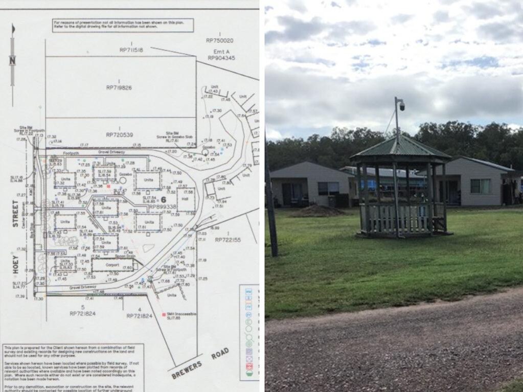 This is the present site layout of Wongabeena Aged Housing in Sarina, though three duplexes on Hoey St have already been demolished for planned new ones. Photo: Contributed