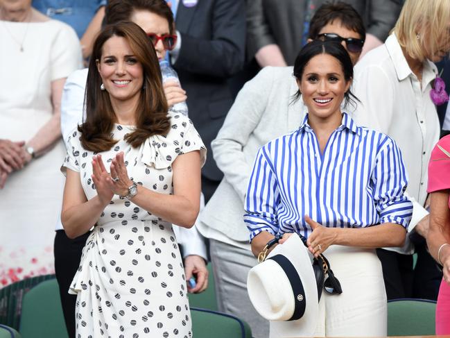 Princess Catherine and Meghan Markle initially adopted a united front before things turned sour. Picture: Karwai Tang/WireImage