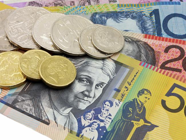 A pile of Australian cash. Picture: iStock.