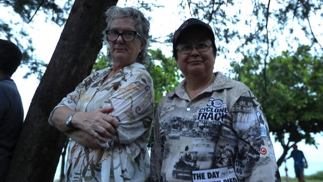 Marg O’Hurley (left) and survivor Elizabeth Szegedi (right) said they appreciated the event. Picture: Harry Brill.