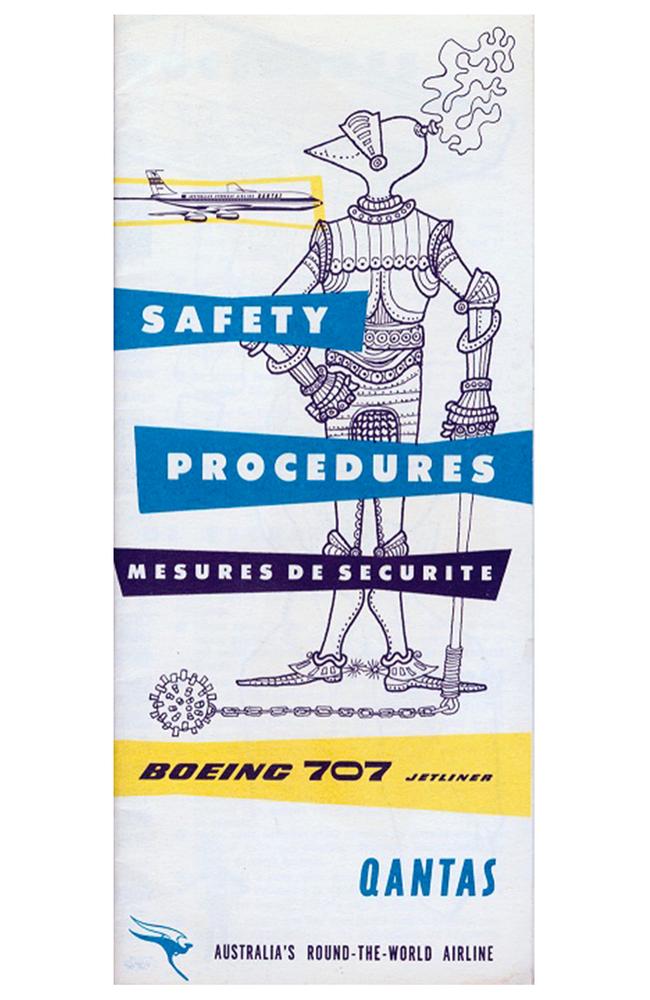 Qantas retro safety cards.