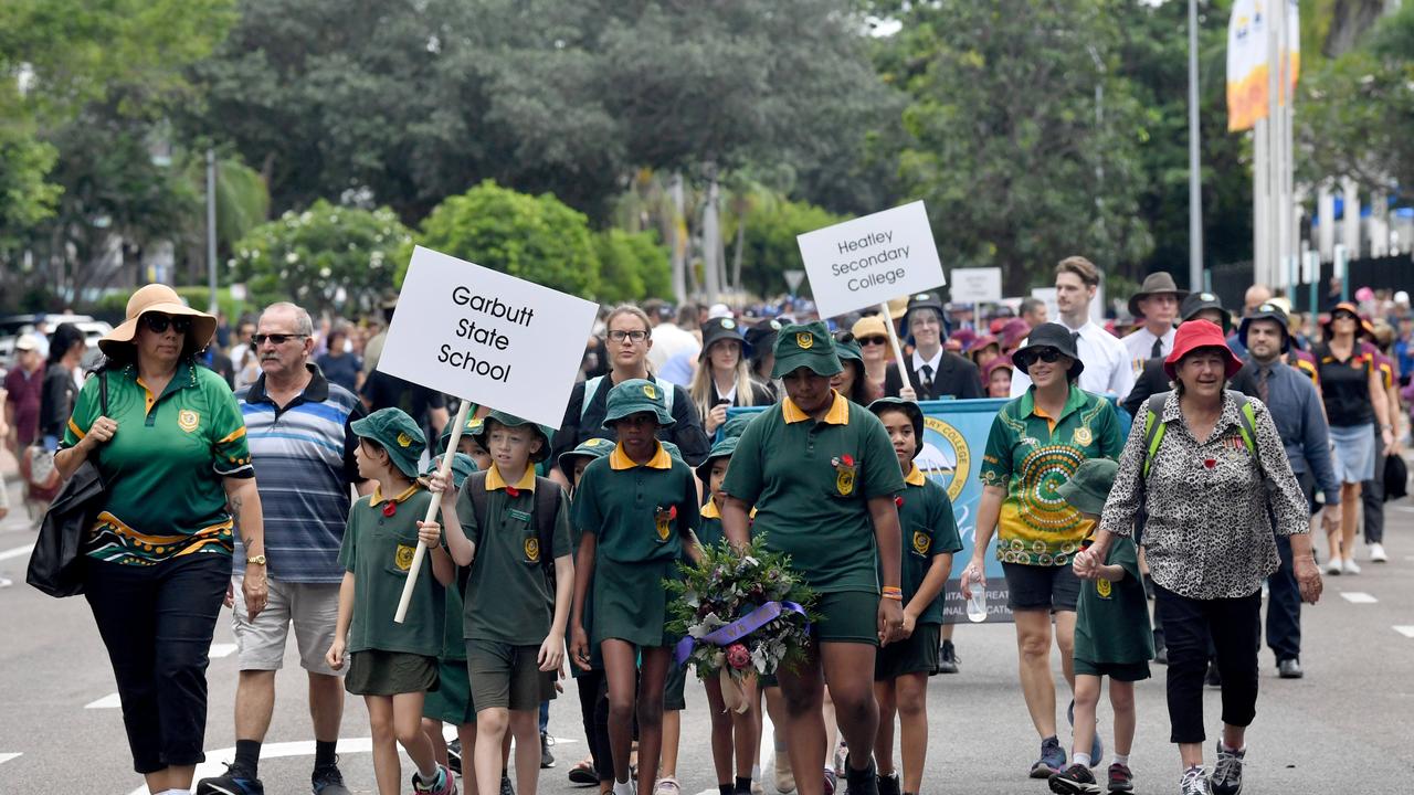 Townsville Anzac Day parade photos at Thuringowa and The Strand