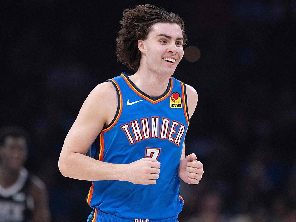 Josh Giddey wants to remain with the Oklahoma City Thunder despite having the toughest season of his career. Picture: Joshua Gateley/Getty Images/AFP