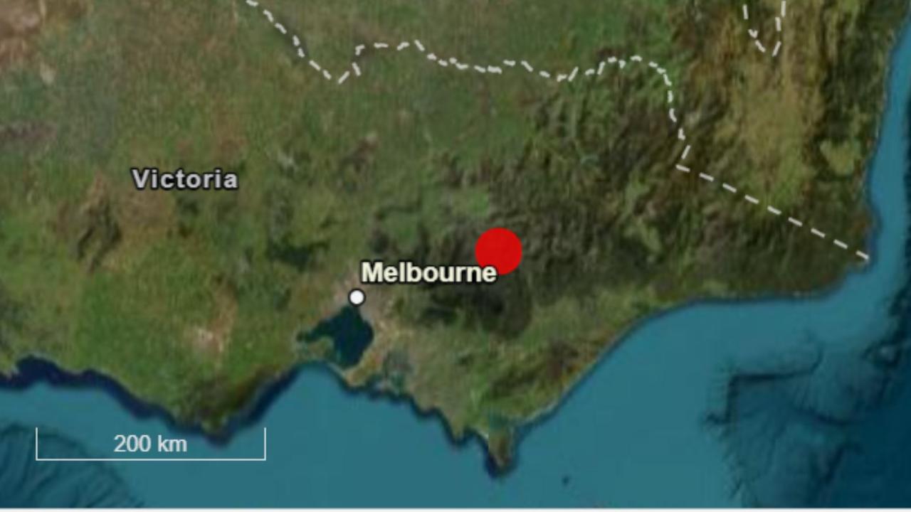 It was measured at a depth of eight kilometres and was felt in Wangaratta, Benalla, South Morang, Healesville, Yarra Junction and Dargo